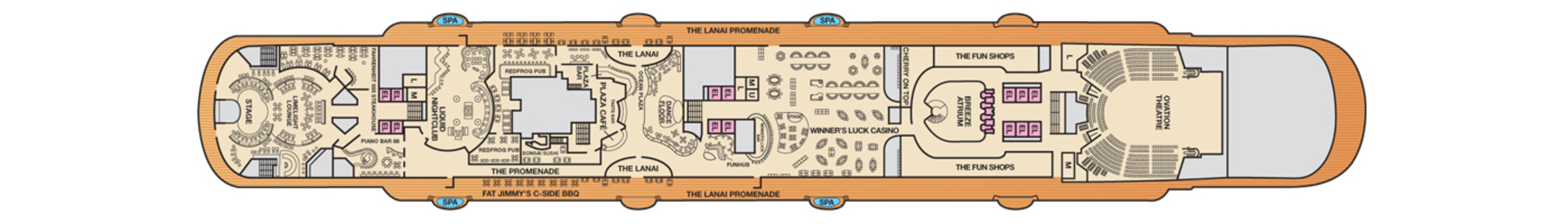 Deck 5 - Promenade plan